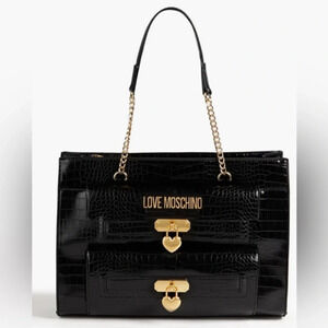 Love Moschino Faux Leather Tote